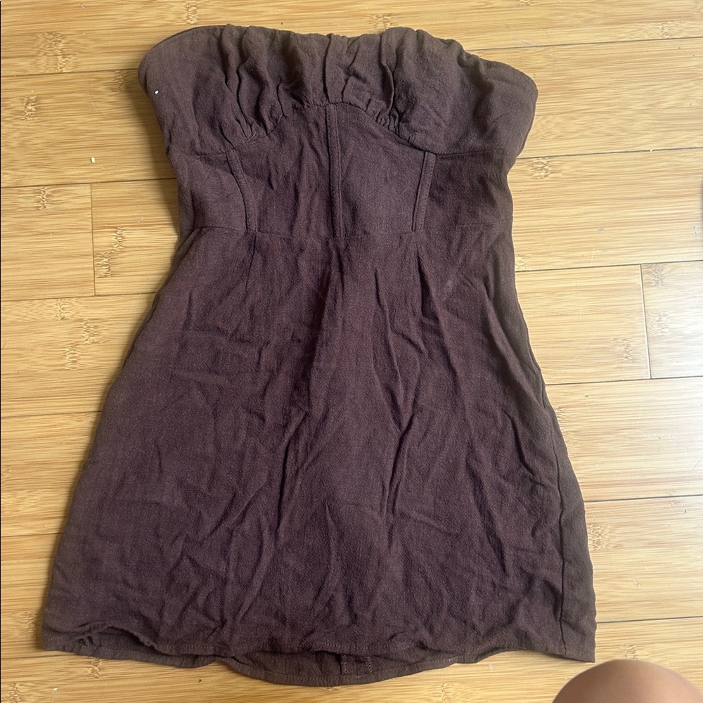 La Hearts Chocolate Brown dress